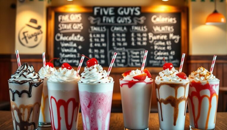 Five Guys Milkshake Menu
