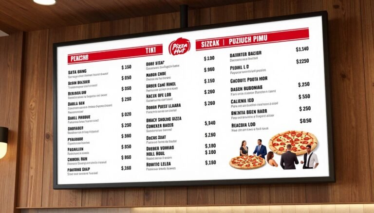 Pizza Hut Menu Nutrition