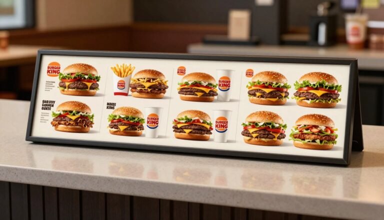 burger king menu