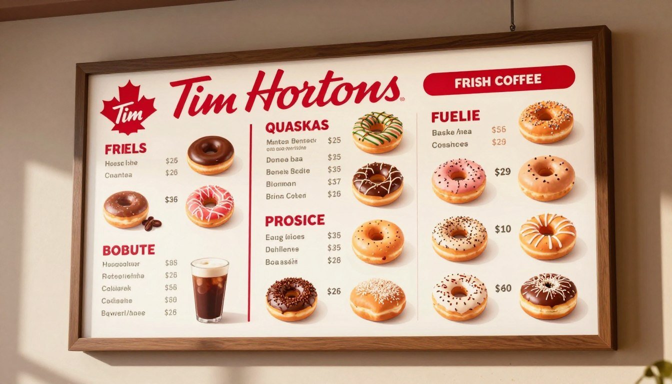 tim hortons menu
