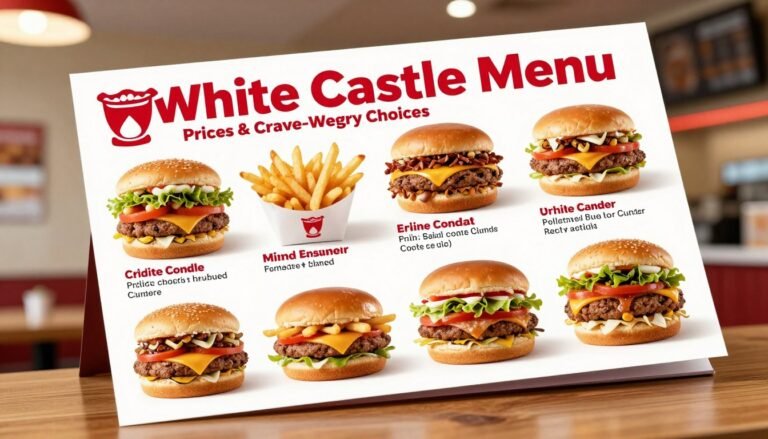 white castle menu